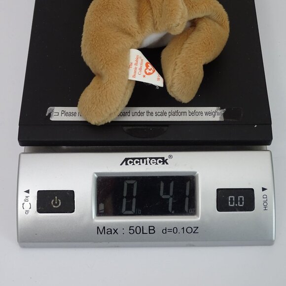 Vtg Ty Beanie Babies Wrinkles Bulldog Stuffed Animal Plush Toy 1996 7.5" - Picture 8 of 8